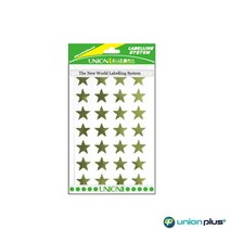 유니온 별스티커 17x17mm 칼라스티커 315-3 금색