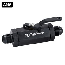 블로우오프밸브 엔진 튜닝 부품 무료 배송-AN6 AN8 AN10 알루미늄 인라인 연료 필터 차단 밸브 피팅 w/케이, 03 AN6 BLACK