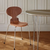 로얄다이아 원목앤트체어 엔틱 미드센추리 모던 빈티지 뉴트로 포인트 체어 인테리어의자, 브라운 - 원목앤트체어