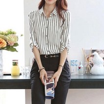 스트라이프 셔츠 여성브라우스 블라우스예쁜곳