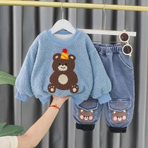 몽실이 뽀글베어 기모 상하복 겨울 외출복 유아 아동