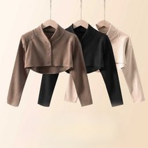 어깨 패드 수면 조끼 보온 노인 방한 경추, 블랙 (카라 패치 반팔) L