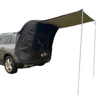 라두타 캠핑 SUV 차박 텐트 기본형, 블랙, 2인용