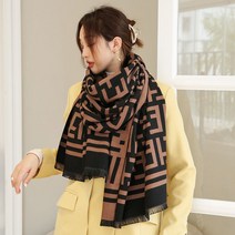 에디토끼 캐시미어 머플러 목도리 스카프 체크 숄 고퀄 여성