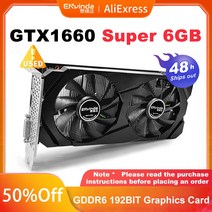 지포스 중고 Envinda Gtx1660Super 6GB 192Bit 게임 그래픽 카드 Nvidia GTX 1660 Super 비디오 Gpu 데스크 빠른