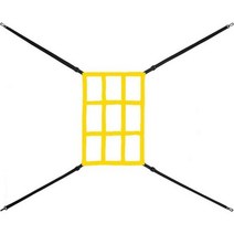야구그물 투수연습그물망 배팅그물 소프트볼 던지기 정확도 타격 티 스트라이크 존 네트 피칭, yellow