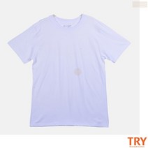 트라이 순면 흰색 반팔 기본 티 옷 속에 안에 입는티 받쳐입는티 레이어드