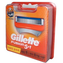 독일산 질레트 퓨전면도날 8입 (저자극면도날 독일산 정품), 1개, 8개