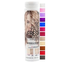 NO FADE FRESH Blue Blast 헤어 컬러 디포짓 컨디셔너 BondHeal 본드 리빌더 포함 - 비건 크루얼티프리 브라이트 블루 유지 염료 염 파라벤 프리 181.4g, Natural Blonde NO FADE FRESH