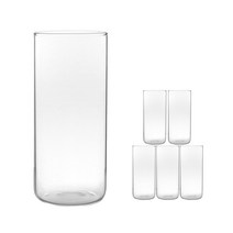 마카 내열유리 컵 C01 430ml, 6개입