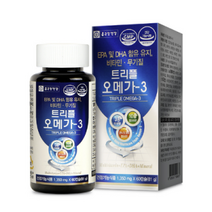 종근당건강 가족건강 트리플 오메가3 혈행건강 눈건강 뼈건강 항산화 1350mg x 60캡슐(2개월분), 60캡슐(2개월)
