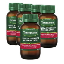 호주 톰슨 Thompsons Resveratrol 울트라스트렝스 레스베라트롤 60정, 5팩