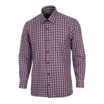 로베르따셔츠 남성용 TC 체크 일반핏 레드 긴소매 셔츠 RL3-203-8