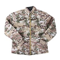 깔깔이 카모플라쥬 기모 방한 겨울 밀리터리 점퍼