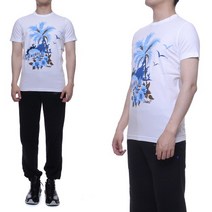 [디스퀘어드2] 남성 반팔 티셔츠 (S71GD0356_S20694_100)