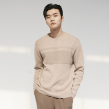 By파크랜드 엔디프 베이지 밀라노 라운드넥 니트.GWR21451
