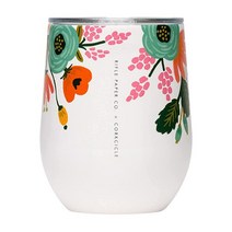 콕시클 Corkcicle 24온스 글로스 크림 꽃무늬 Tumbler, Gloss Cream Lively Floral, Stemless - 12oz