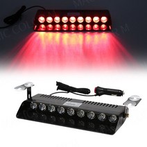 카고트레일러 캠핑 미니 카고트레일러 9LED 자동차 스트로브 라이트 소방관 비상 바람막이 농업 플래시 경, 04 Red