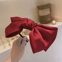 러블리한 백설공주 느낌 머리띠 헤어 밴드 색상 레드