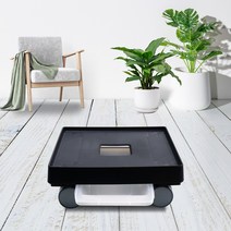 인테리어 정사각 이동식 화분 받침대 모던베이직, 반타블랙
