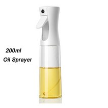 분사력 좋은 스프레이 오일병 밀폐그릇 요리사 전문가 700ml 오일 병 바베큐 요리 베이킹 식초 미스트 분무기 주방 피크닉 도구, 03 200ml White