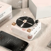 벽걸이 CD플레이어 스피커 사운드 블루투스 휴대용 벽걸이형 FM라디오 귀여운 미니, 01.화이트