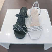 천연가죽 여성 4cm 슬리퍼샌들 LCWW40U3261