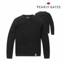 파리게이츠 골프 pearlygatesgolf남성 솔리드 모크넥 긴팔 니트 P51191SR108_BK, 004, BK