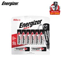 에너자이저 맥스 건전지 AA 8입, 1개, 8개입