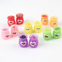 소품 골동품 장식품 10 Pcs 미니 시뮬레이션 잼 병 수박 딸기 포도 키위 바나나 인형 집 장식 마이크로 조경, Mixed