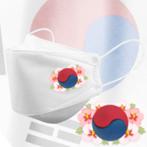 인쇄마스크 대한민국 태극기 마스크 25매 모델명 dk_16 KF94 커스텀 3D입체형