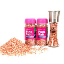 핑크솔트 히말라야 핑크소금 선물세트 400g x 2개입+그라인더 집들이선물 돐잔치선물 회갑연선물 답례품, 2개