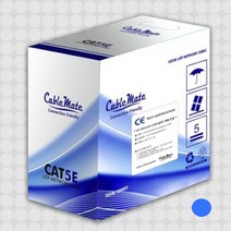 케이블메이트 CAT5e UTP 305M 그린 단선 랜선 랜케이블 시공용 납품용, cat5e utp 305m 블루