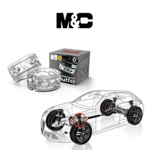 TTC 우레탄완충기 전차종 서스펜션 쇼바 스프링 자동차앞뒤세트 4PCS 2박스, 2개