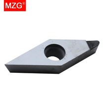 CNC 밀링 헤드 팁 정밀 절삭공구 MZG VCGT 1103 1604 04 08 12 PCD CNC 커팅 알루미늄 구리 가공 보링 터닝, VCGT160402 PCD