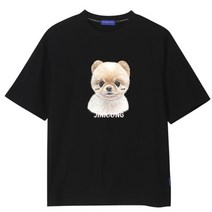 OHP X JINICONG 세미오버 여름 레이어드 강아지 커플 반팔티