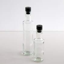 슬림라인 유리오일병 기름 소스 간장병 소분용기 흐름방지마개 2size선택, 180ml