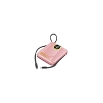 Wales보조배터리 30000mAh 보조배터리 66W고속충전 자체 충전선 장착 급속 충전, 핑크색