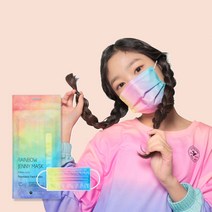 퓨어네이처 [퓨어네이처] 덴탈형 무지개 제니 마스크 5매입 덴탈마스크, L