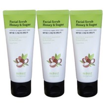 페이셜 스크럽 허니앤슈가 100g X 3개 얼굴각질제거 Facial Sugar Scrub, 1개