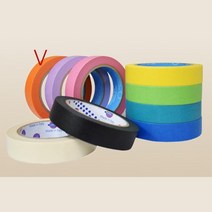 그림놀이작업 마스킹테이프 오렌지 20mm 벽장식용, 1개