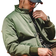 남성 자켓 일본 복고에요 하이넥 겨울 도톰 A1 파일럿 점퍼 패딩 싱글 코트 TS2107063
