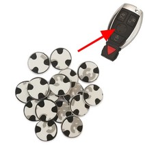 벤츠마크 메르세데스 벤츠 교체용 원격 자동차 키 로고 스티커 13MM 엠블럼 휘장, 01 A_03 10PCS