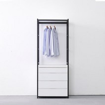 아트박스/히트디자인 G545 4단 서랍행거 800 1color, 화이트