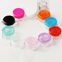 화장품_샘플_투명_RD-10220_공병_소분_공용기_크림_용기_5g EB70, 핑크, 핑크