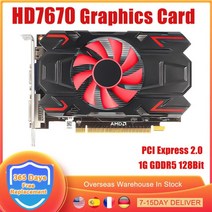 hd7670 그래픽 카드 128bit 1gb gddr5 vga dvi-i pci-e pcie pci express 2.0 x16 video card for amd radeon hd