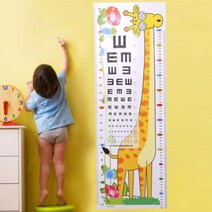 캐릭터 키재기 스티커 탈부착 반영구사용 방수소재, 상세페이지 참조