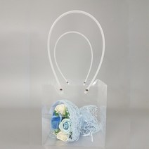 성수유통 선물가방 쇼핑백 5p 종이가방 고급종이쇼핑백 선물포장, 39.투명사각 비닐쇼핑백-대형(5장)SCF52