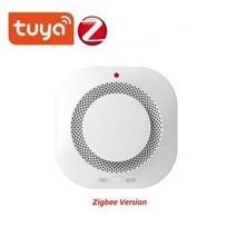 화재 경보기 연기 감지기 수신기 WiFi 및 Zigbee 30 Tuya 스마트 고감도 경보 보안 보호 호텔 주방용 센서, 02 ZigBee