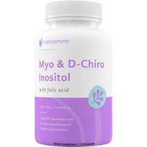 마이오이노시톨 ampamp 일일 엽산 100% 함유 D-Chiro 이노시톨 혼합 - 401 생리학적 비율 다낭성 난소 증후군PCOS 호르몬 균형 및 Naturamone에 의한 지원